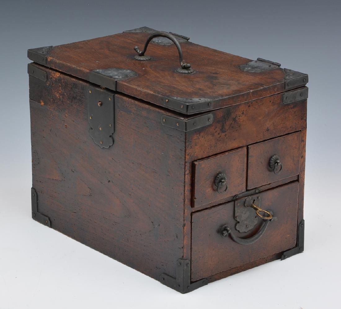 JAPANESE WOOD AND METAL BOUND