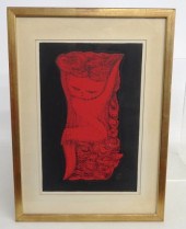 Japanese wood block print of g