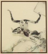 JAPANESE WOOD BLOCK PRINT OF M