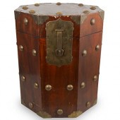 JAPANESE WOOD & BRONZE CHESTDE