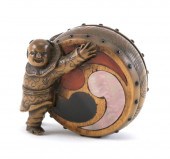 JAPANESE WOOD NETSUKE 19TH CEN