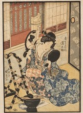 Japanese woodblock print by Go