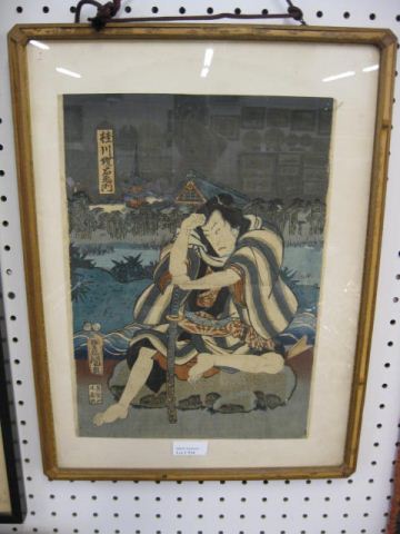 Japanese Woodblock Print of a