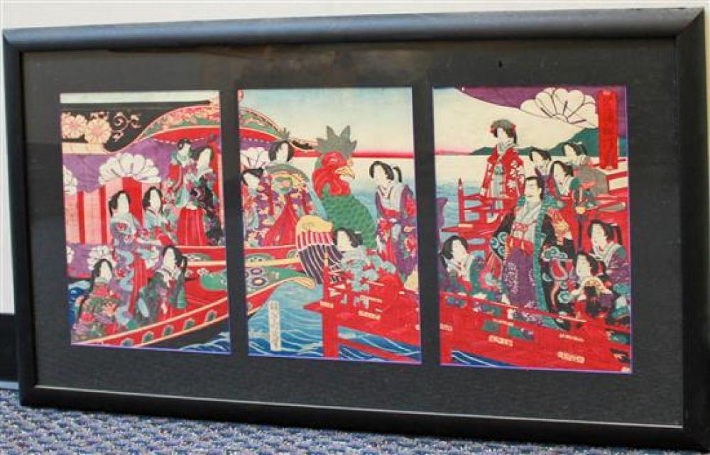 JAPANESE WOODBLOCK PRINT OF WOMEN