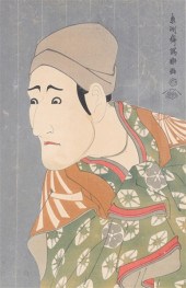 Japanese woodblock print on mi