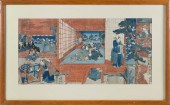 JAPANESE WOODBLOCK TRIPTYCH ED