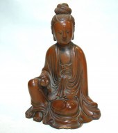 JAPANESE WOODEN BUDDHA, ZHAOHE
