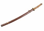 JAPANESE WWII GUNTO SWORD: LEA