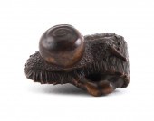 JAPANESE YAMADA SCHOOL CARVED