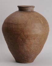 JAPANISE STONEWARE STORAGE JAR