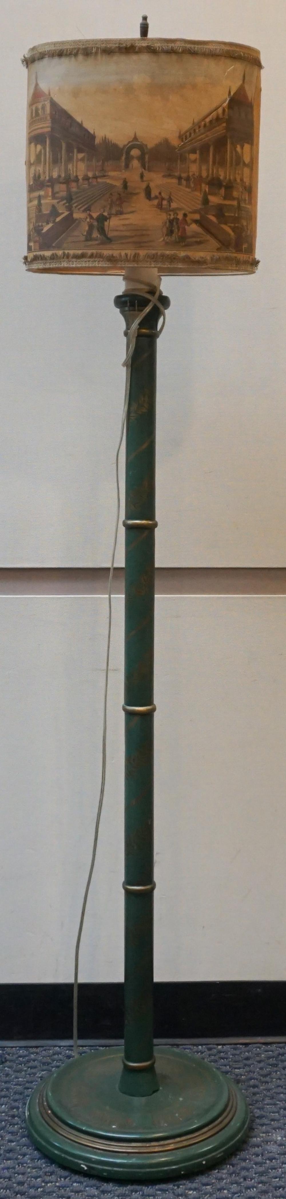JAPANNED DECORATED FAUX BAMBOO