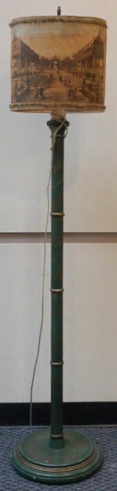 JAPANNED DECORATED FAUX BAMBOO