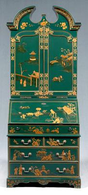 Japanned desk/bookcase, Queen