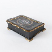 JAPANNED LAP DESK WITH SHELL I
