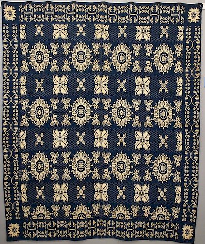 JAQUARD COVERLETA 19th century