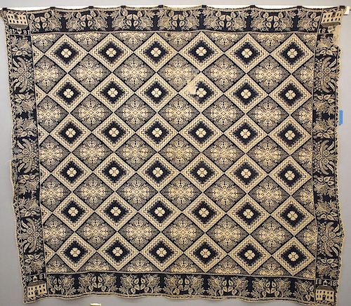 JAQUARD COVERLETA 19th century