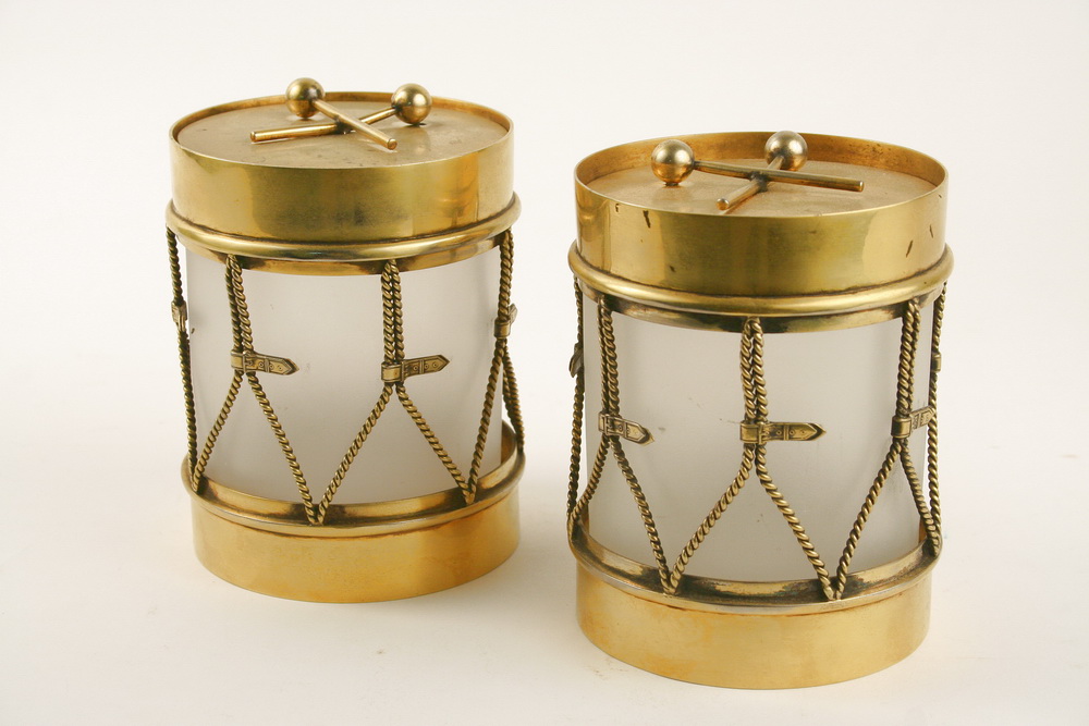JARS - Pair of drum form jars