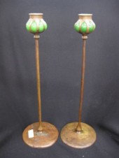 Jarvie Style Bronze Candlestic