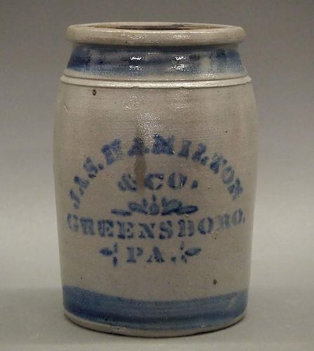 JAS. HAMILTON STONEWARE CROCKA