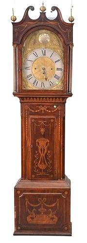 JAS LAWLEY ENGLISH TALL CLOCK, IN