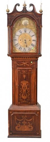 JAS LAWLEY ENGLISH TALL CLOCK,