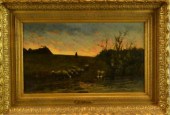 J.A.S. MONKS OIL PAINTING ON C