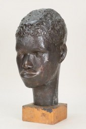 JASON SELEY PLASTER HEAD SCULP