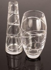 Jasper Conran, two crystal vas