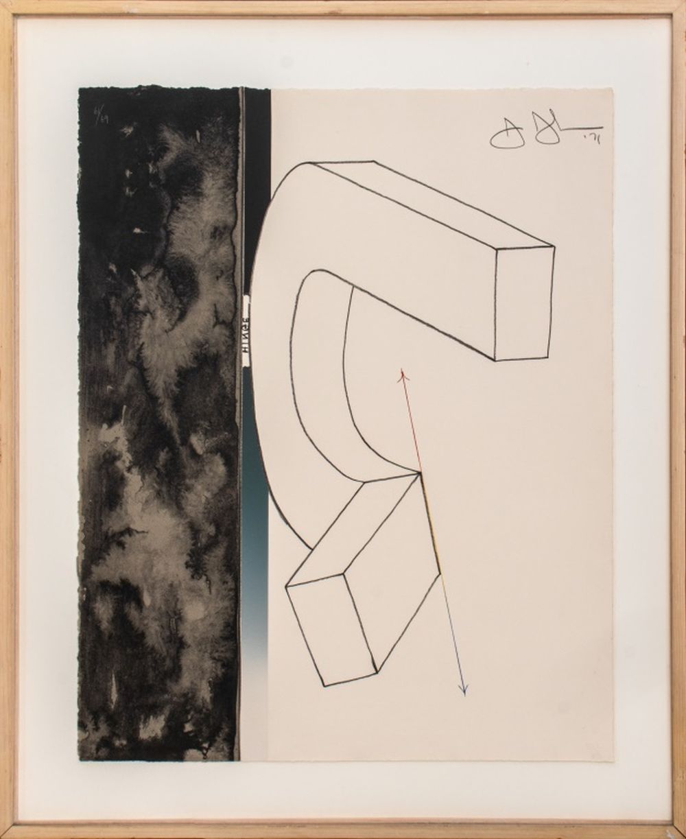 JASPER JOHNS "FRAGMENT" COLOR