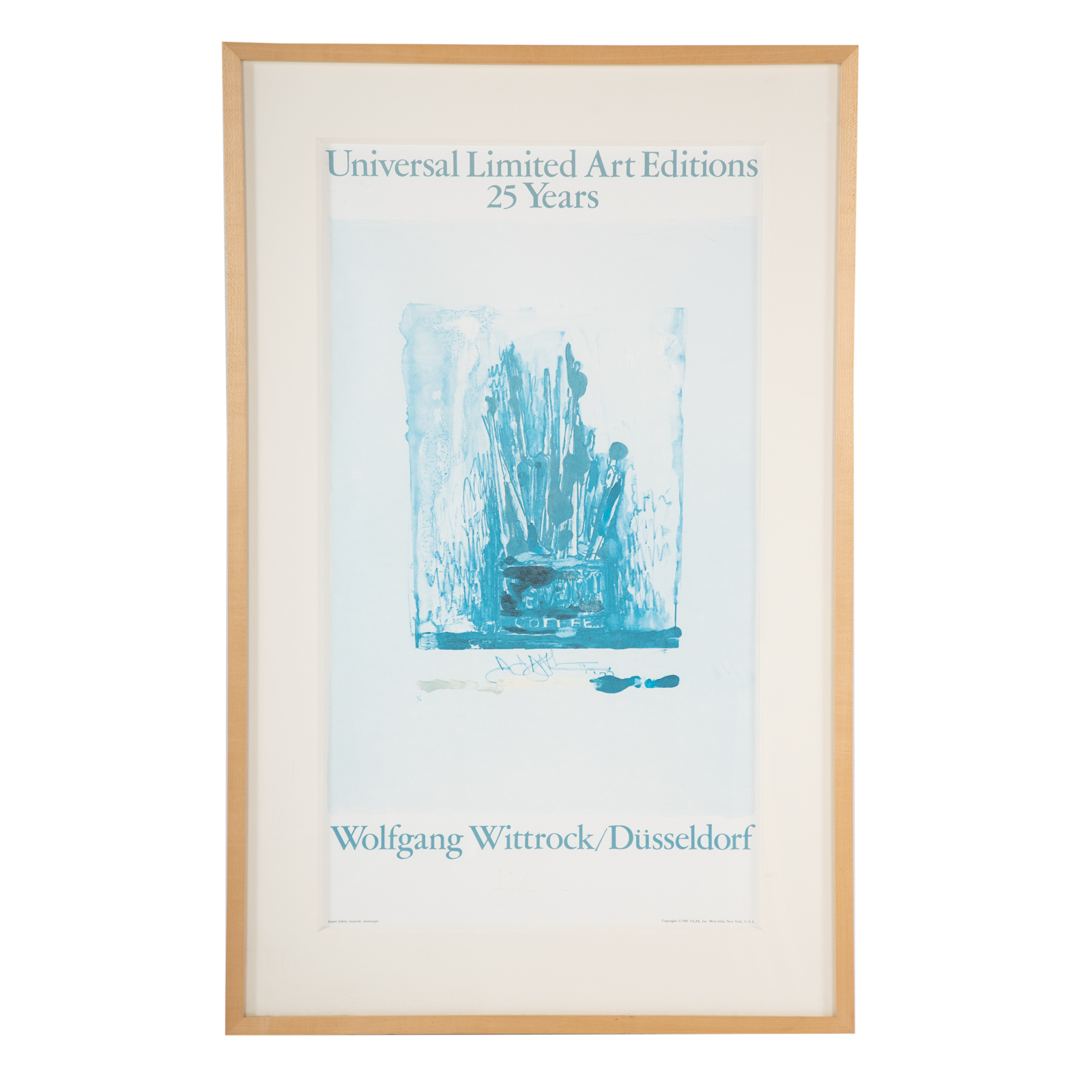 JASPER JOHNS. "SAVARIN," LITHOGRAPH