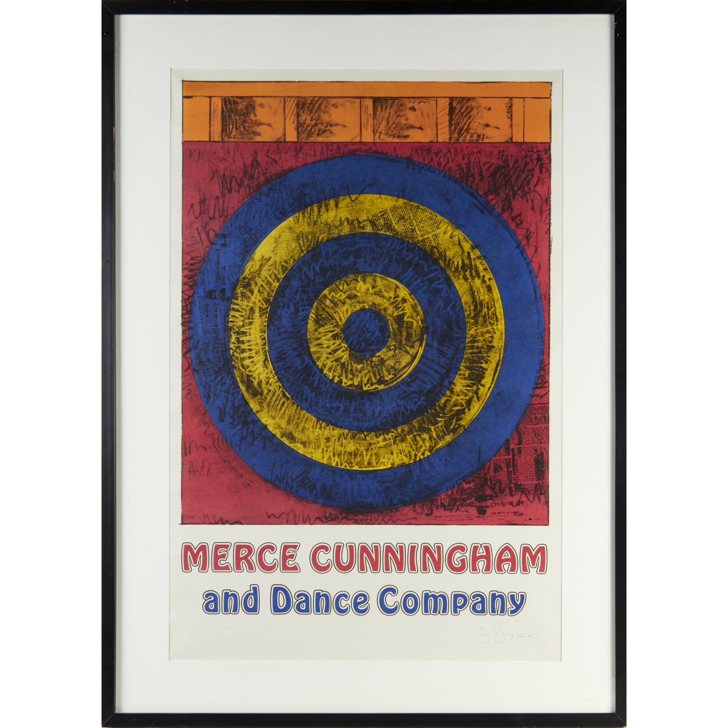 JASPER JOHNS, SIGNED POSTER, 1968