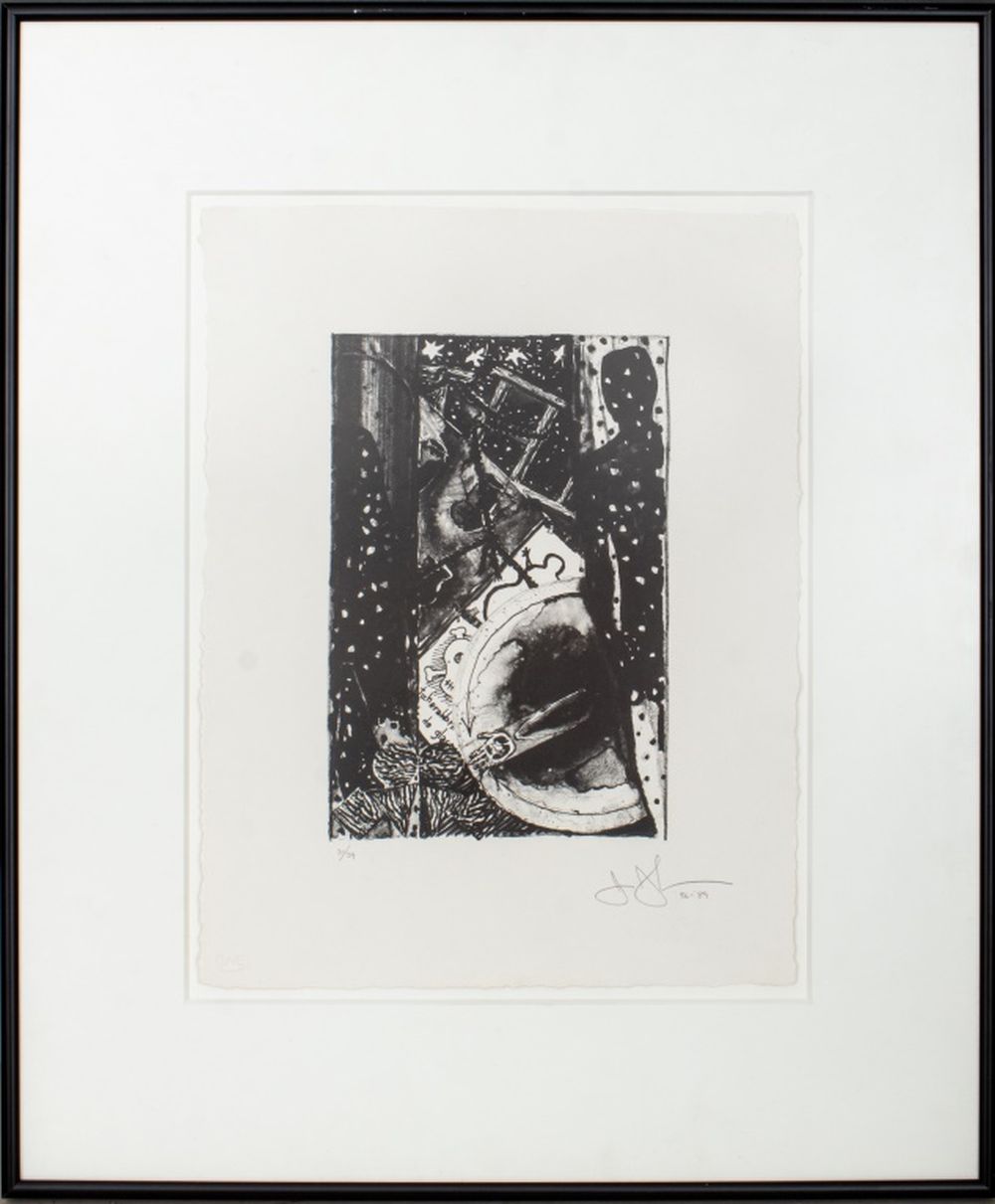 JASPER JOHNS "WINTER" LITHOGRAPH