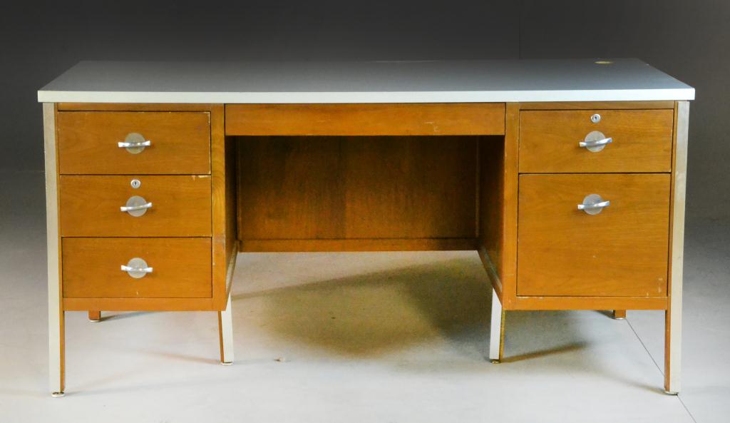 Jasper Wood and Metal Mid Century