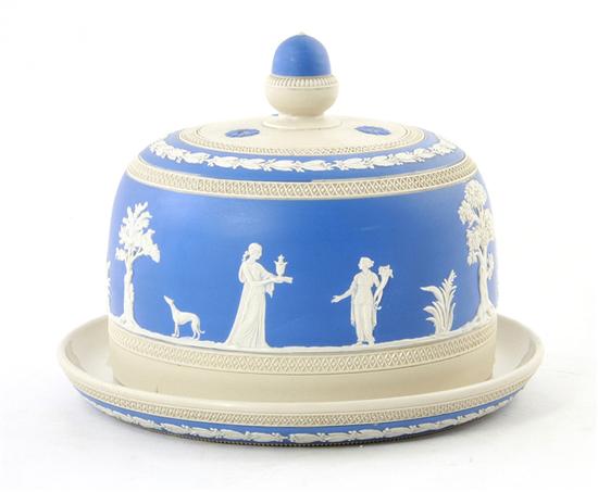 Jasperware covered cheese dish