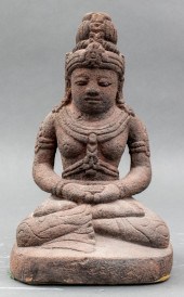 JAVANESE BODHISATTVA CARVED AN