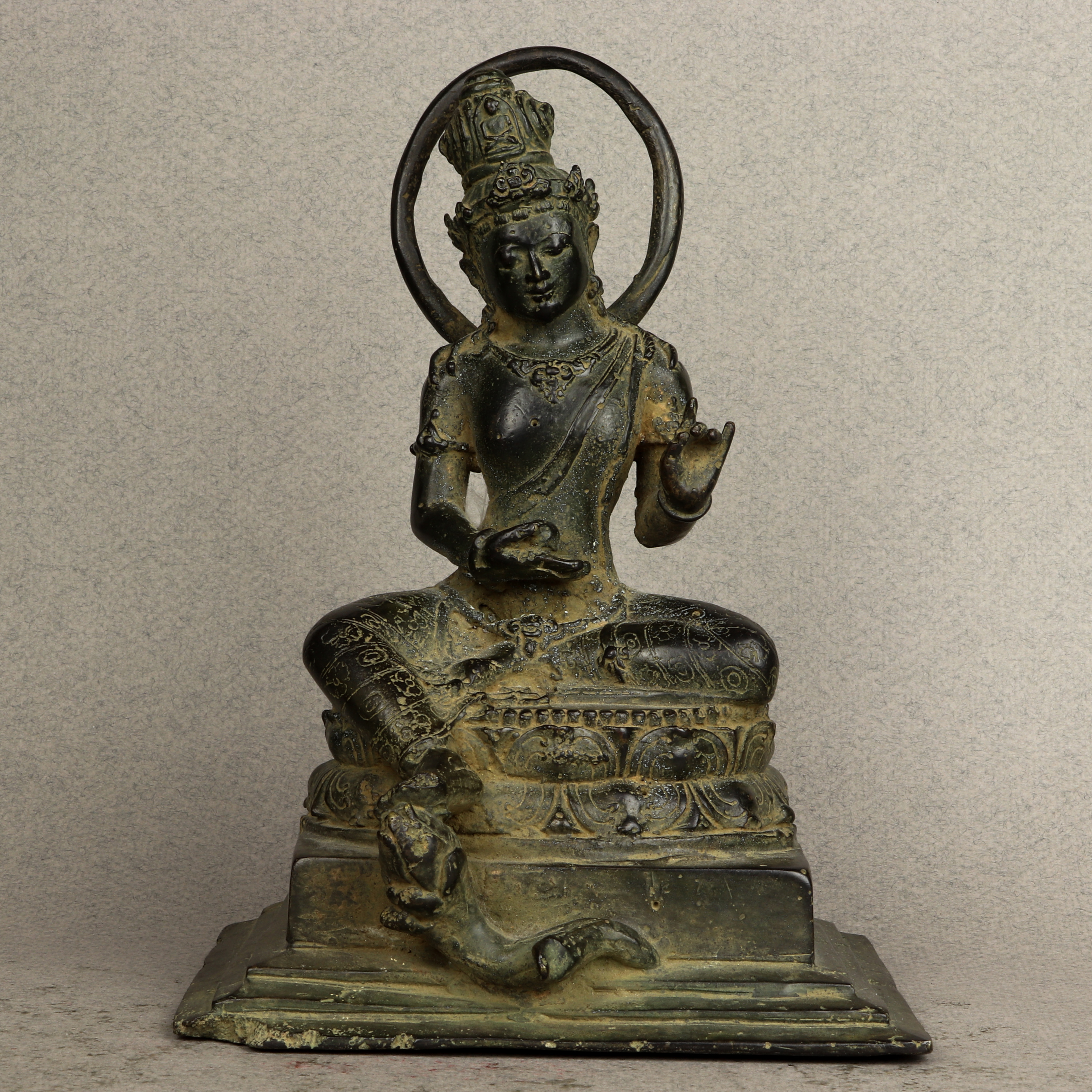 JAVANESE BRONZE FIGURE OF SHIVA
