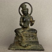 JAVANESE BRONZE FIGURE OF SHIV