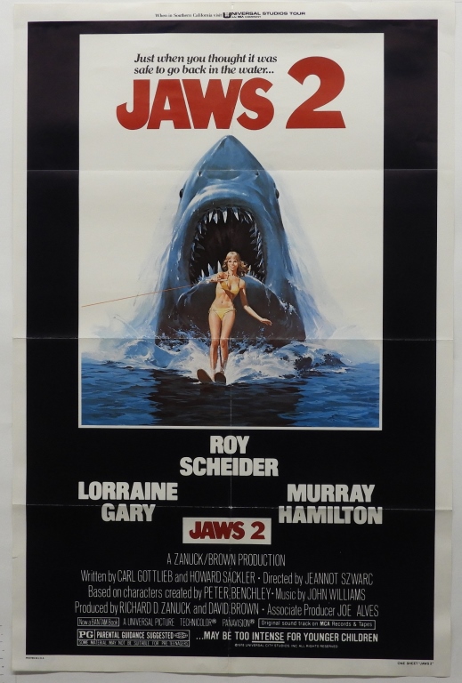 JAWS 2 1978 ONE SHEET MOVIE