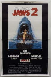 JAWS 2 UNIVERSAL 1978 ONE SHEE