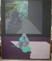JAY BACKSTRAND LARGE OIL ON CA