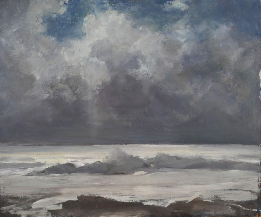 JAY CONNAWAY, OIL ON PANEL, MAINE