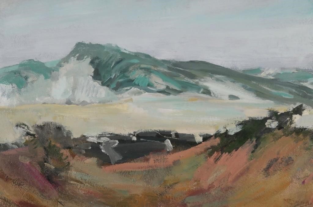 JAY CONNAWAY, OIL ON PANEL, MAINE
