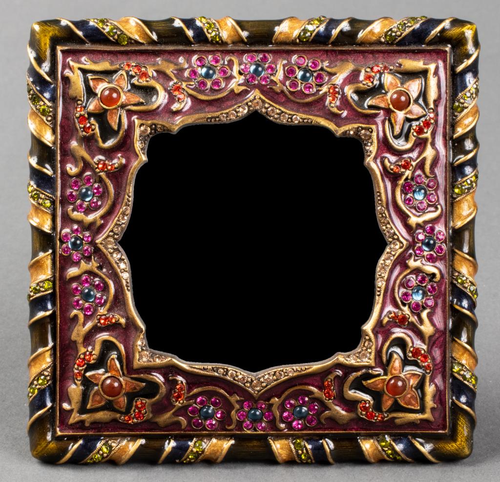 JAY STRONGWATER ENAMEL FLORAL MOTIF