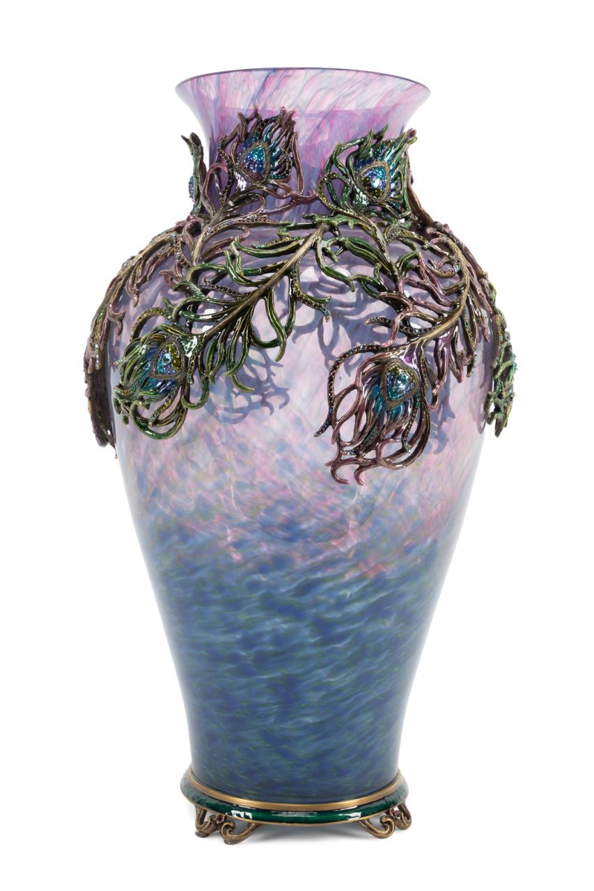 JAY STRONGWATER "GRAND PEACOCK" ART