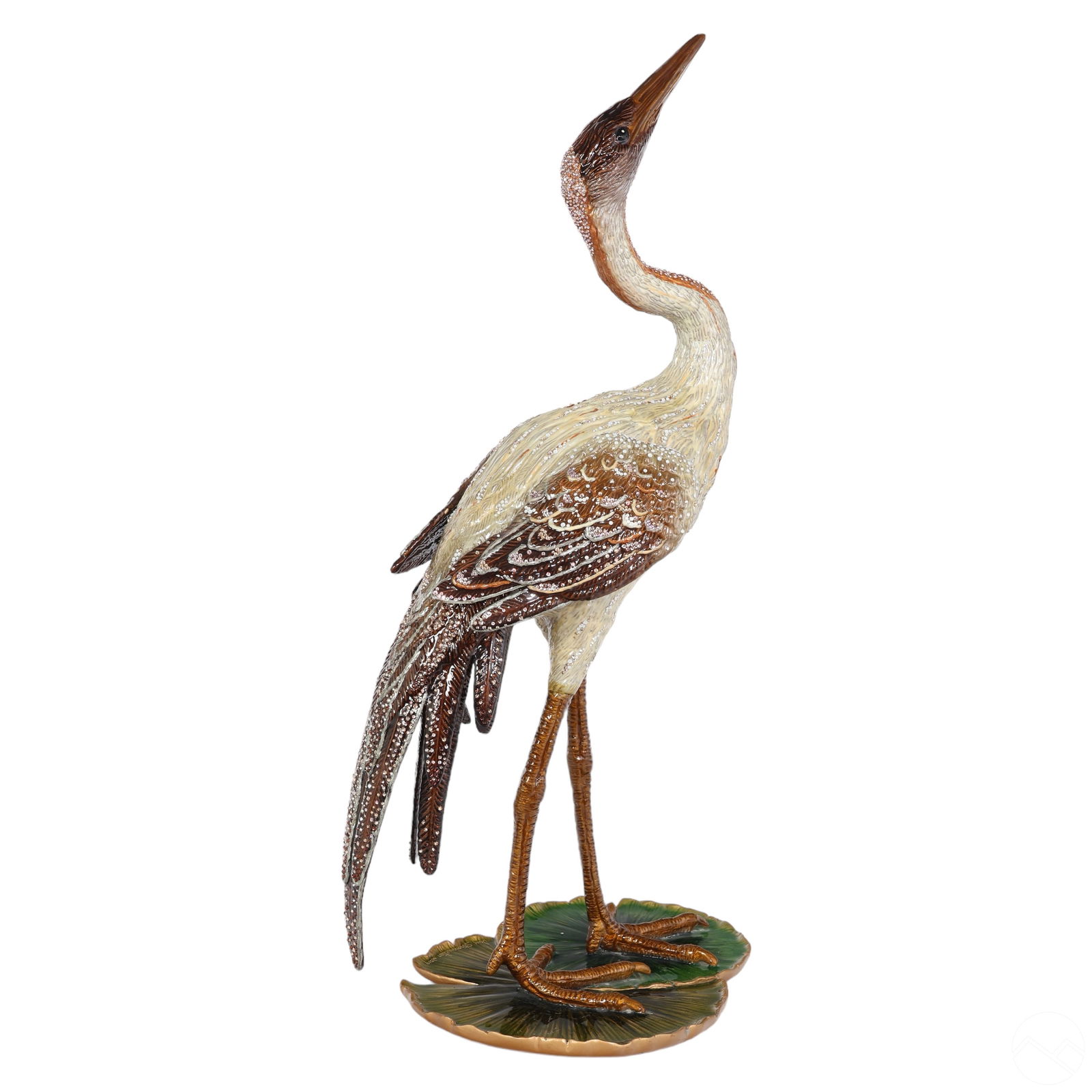JAY STRONGWATER LILY PAD CRANE