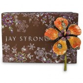 JAY STRONGWATER ORANGE FLOWERD