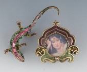 Jay Strongwater Salamander Pin