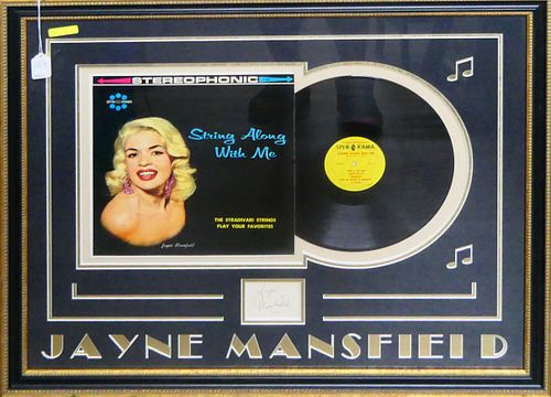 JAYNE MANSFIELD AUTOGRAPH W ALBUM