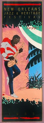 JAZZ POSTER 1985 NEW ORLEANS P