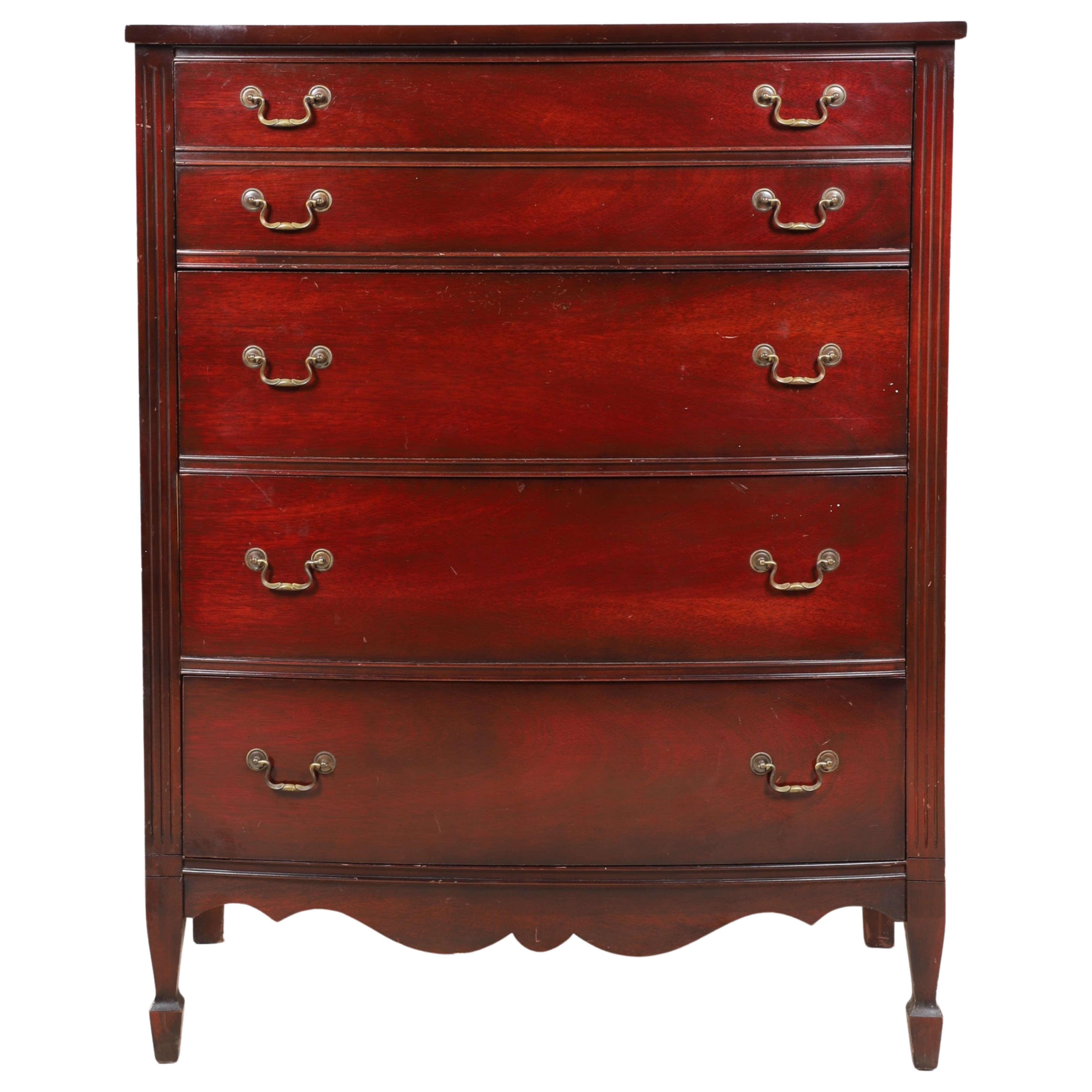 JB Van Sciver Mahogany bowfront
